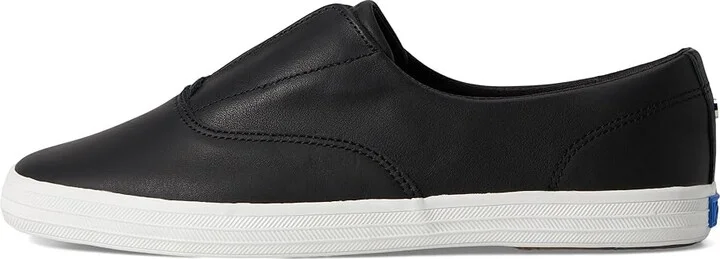Keds Keds Champion Square Toe Slip-On Women's Shoes Black Soft Leather : 10 B - Medium, Canvas/Rubber - Image 6