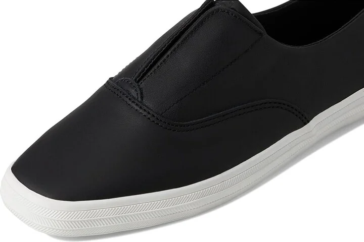 Keds Keds Champion Square Toe Slip-On Women's Shoes Black Soft Leather : 10 B - Medium, Canvas/Rubber - Image 7
