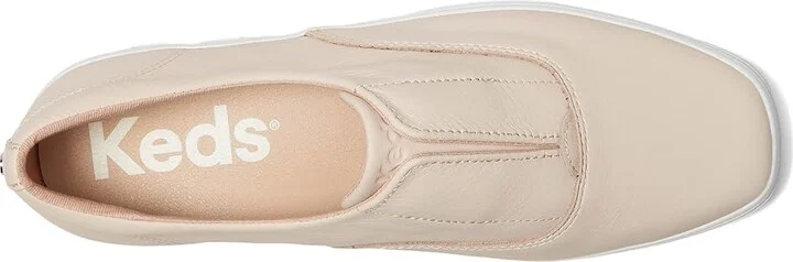 Keds Keds Champion Square Toe Slip-On Women's Shoes Peony Soft Leather : 8.5 B - Medium, Canvas/Rubber - Image 2