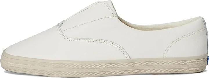 Keds Keds Champion Square Toe Slip-On Women's Shoes Snow White Soft Leather : 7 B - Medium, Canvas/Rubber - Image 6