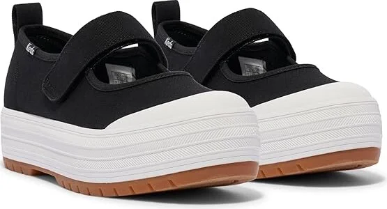 Keds Keds Mary Jane Women's Shoes Black Canvas : 6 B - Medium