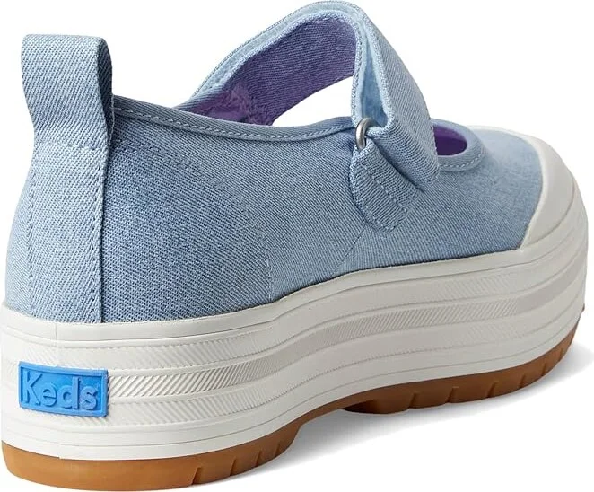 Keds Keds Mary Jane Women's Shoes Light Blue Denim : 7.5 B - Medium, Canvas - Image 4