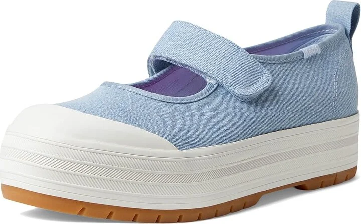 Keds Keds Mary Jane Women's Shoes Light Blue Denim : 7.5 B - Medium, Canvas - Image 5