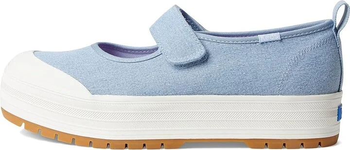 Keds Keds Mary Jane Women's Shoes Light Blue Denim : 7.5 B - Medium, Canvas - Image 6