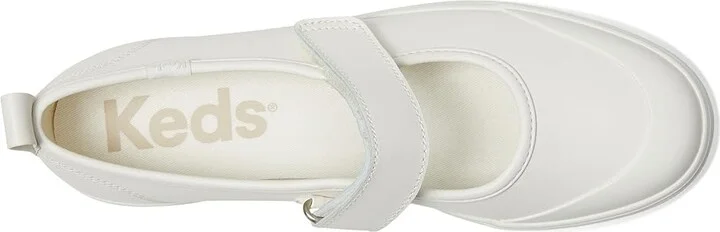 Keds Keds Mary Jane Women's Shoes White Leather : 8 B - Medium, Canvas - Image 2