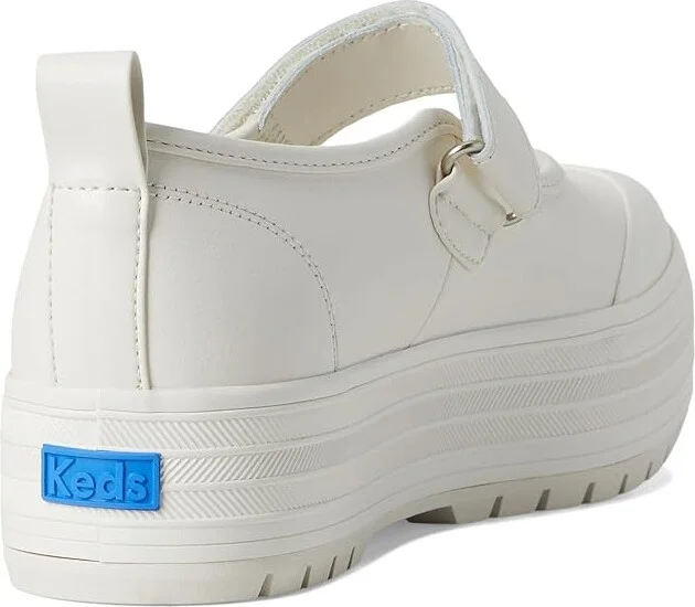 Keds Keds Mary Jane Women's Shoes White Leather : 8 B - Medium, Canvas - Image 4