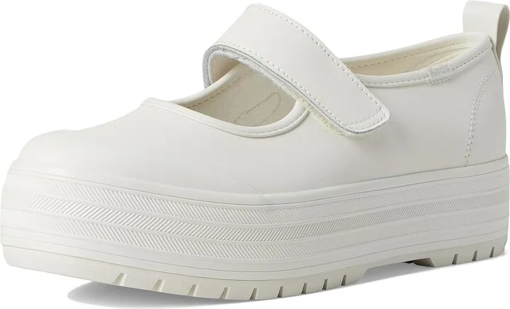 Keds Keds Mary Jane Women's Shoes White Leather : 8 B - Medium, Canvas - Image 5