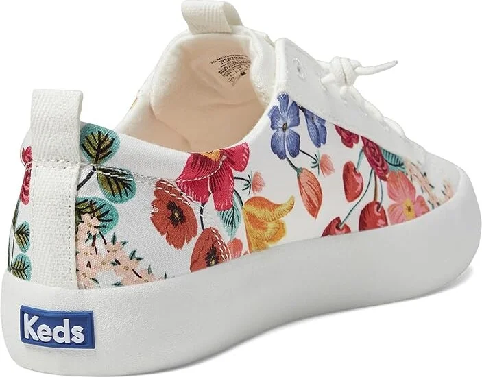 Keds Keds X Rifle Paper Kickback Blossom Women's Shoes White/Multi : 5 B - Medium, Canvas - Image 4