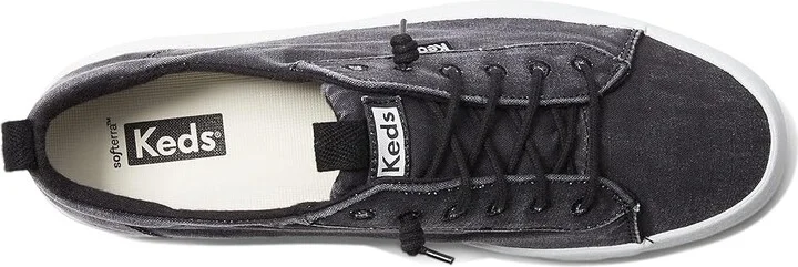Keds Kickback Canvas Slip On Women's Shoes Black : 5 B - Medium, Canvas/Cotton - Image 2