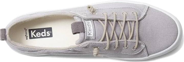 Keds Kickback Canvas Slip On Women's Shoes Grey : 5 B - Medium, Canvas/Cotton - Image 2