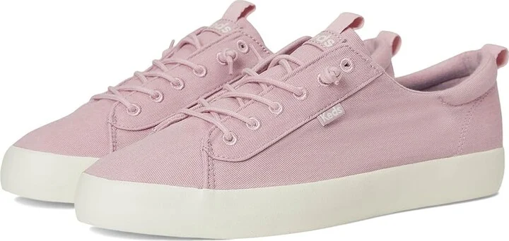 Keds Kickback Canvas Slip On Women's Shoes Mauve Washed Twill : 7 B - Medium, Canvas/Cotton