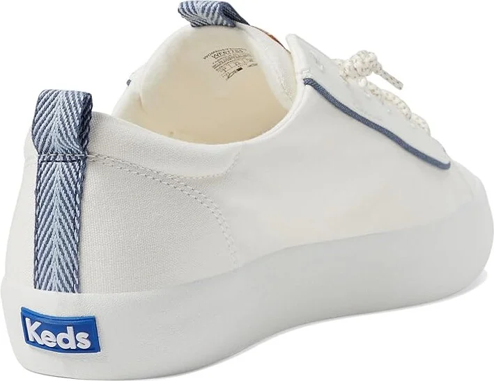 Keds Kickback Canvas Slip On Women's Shoes Nautical White/Navy : 9.5 B - Medium, Canvas/Cotton - Image 4