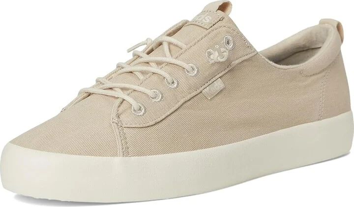 Keds Kickback Canvas Slip On Women's Shoes Oatmeal Washed Twill : 7.5 B - Medium, Canvas/Cotton - Image 5