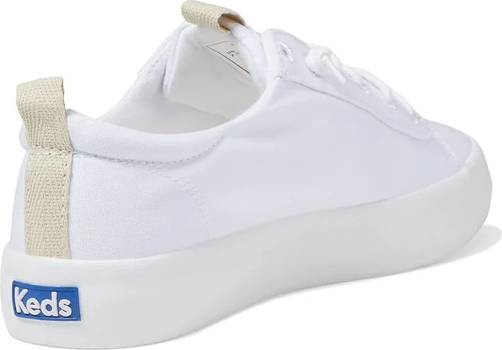 Keds Kickback Canvas Slip On Women's Shoes White : 5 B - Medium, Canvas/Cotton - Image 4