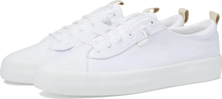 Keds Kickback Canvas Slip On Women's Shoes White : 5 B - Medium, Canvas/Cotton