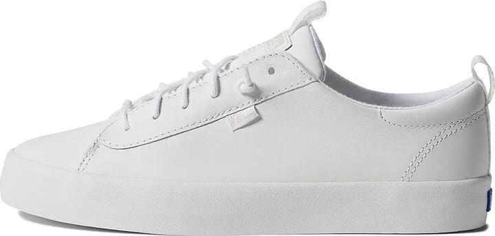 Keds Kickback Leather Slip On Women's Shoes White 1 : 6 B - Medium, Canvas - Image 6