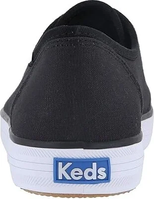 Keds Kickstart Lace Up Women's Lace up casual Shoes Black : 5 B - Medium, Canvas - Image 5