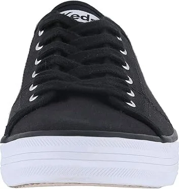 Keds Kickstart Lace Up Women's Lace up casual Shoes Black : 5 B - Medium, Canvas - Image 6
