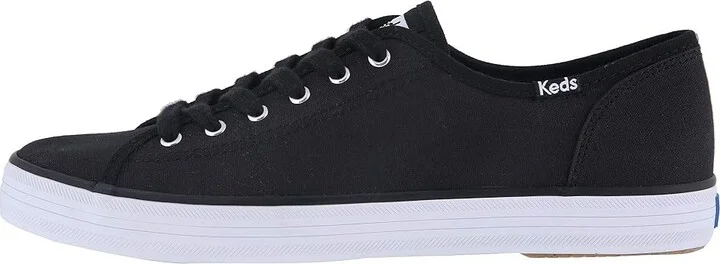 Keds Kickstart Lace Up Women's Lace up casual Shoes Black : 5 B - Medium, Canvas - Image 7