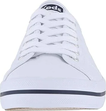 Keds Kickstart Lace Up Women's Lace up casual Shoes White : 5 B - Medium, Canvas - Image 6