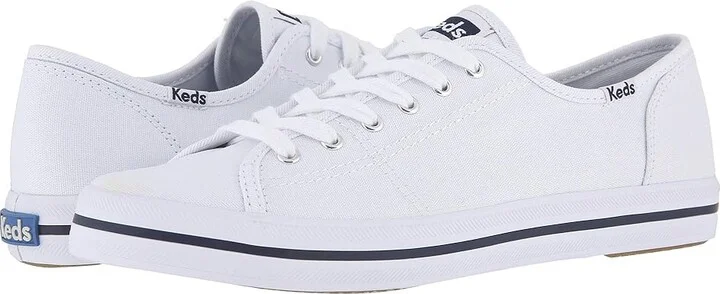 Keds Kickstart Lace Up Women's Lace up casual Shoes White : 5 B - Medium, Canvas
