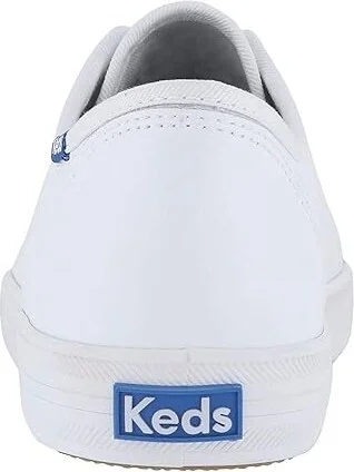 Keds Kickstart Lace Up Women's Lace up casual Shoes White/Blue : 5 B - Medium, Leather - Image 5
