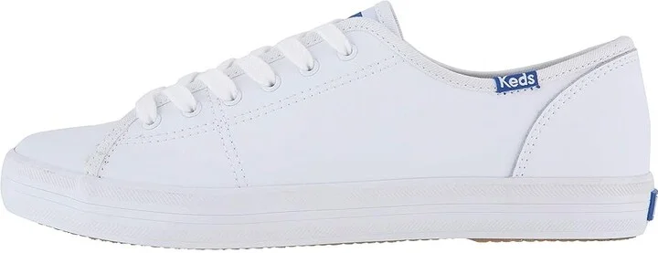 Keds Kickstart Lace Up Women's Lace up casual Shoes White/Blue : 5 B - Medium, Leather - Image 7