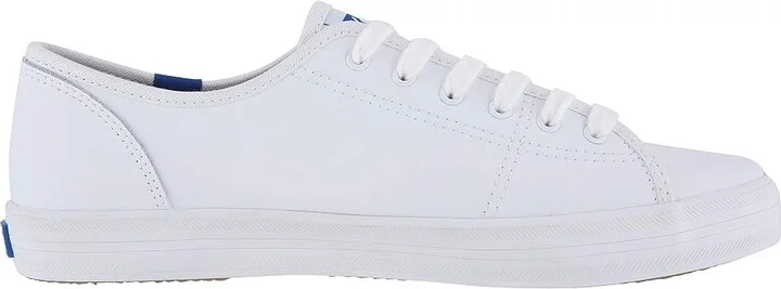 Keds Kickstart Lace Up Women's Lace up casual Shoes White/Blue : 5 B - Medium, Leather - Image 8