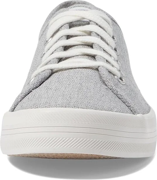 Keds Kickstart Lace Up Women's Shoes Silver Textile : 7.5 B - Medium - Image 5