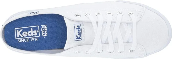 Keds Kickstart Mule Slip On Women's Shoes White : 5 B - Medium, Canvas - Image 2
