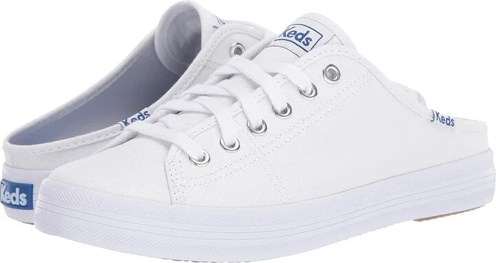 Keds Kickstart Mule Slip On Women's Shoes White : 5 B - Medium, Canvas