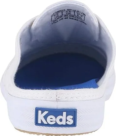 Keds Moxie Mule Slip On Women's Lace up casual Shoes White : 6.5 B - Medium, Canvas - Image 5