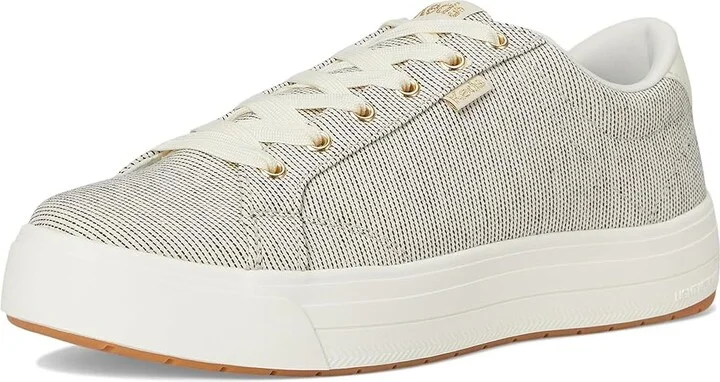 Keds Park Lace Up Women's Shoes Snow White/Oatmeal Seed Stripe : 10 B - Medium, Canvas - Image 5