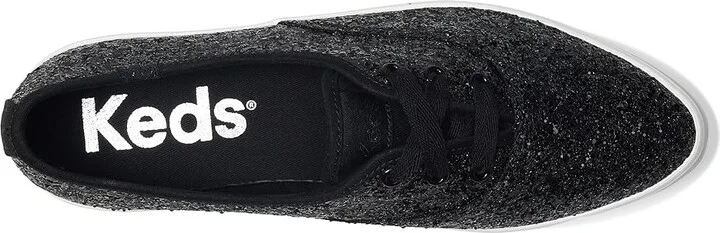 Keds Point Lace Up Women's Shoes Black Glitter : 10 B - Medium, Canvas - Image 2