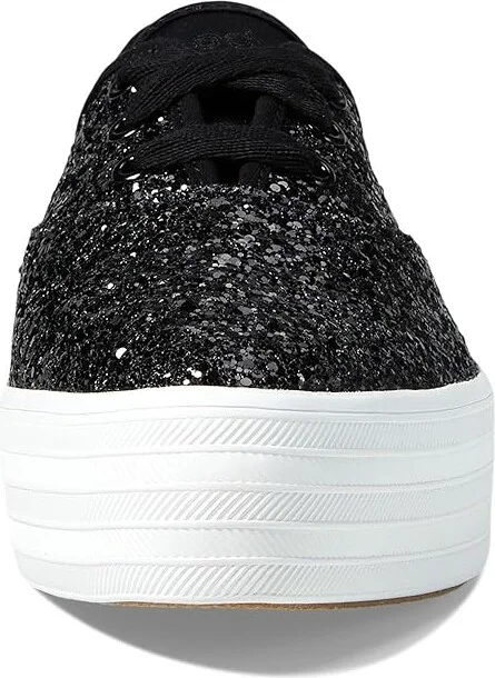 Keds Point Lace Up Women's Shoes Black Glitter : 10 B - Medium, Canvas - Image 5
