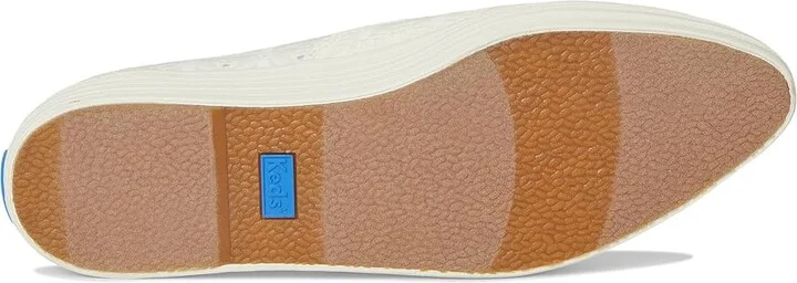 Keds Point Lace-Up Women's Shoes Egret Eyelet : 6 B - Medium, Linen - Image 3