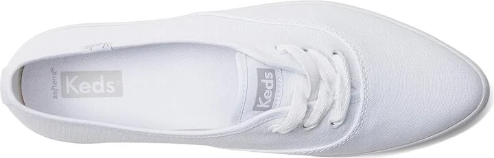 Keds Point Lace Up Women's Shoes White Canvas : 10 B - Medium - Image 2