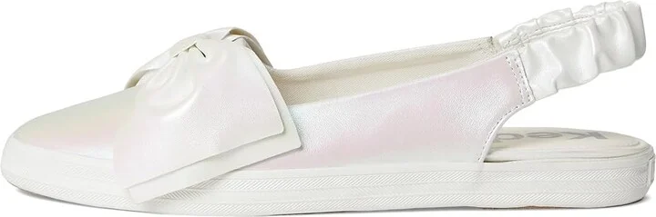 Keds Point Slingback Women's Shoes Snow White / Iridescent Leather : 7 B - Medium - Image 6