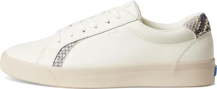 Keds Pursuit Lace Up Women's Shoes Egret / Snake Leather : 7.5 B - Medium - Image 6