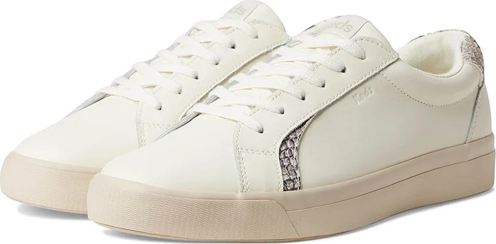 Keds Pursuit Lace Up Women's Shoes Egret / Snake Leather : 7.5 B - Medium