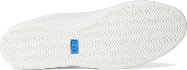 Keds Pursuit Lace Up Women's Shoes Snow White/Silver/Mauve Leather : 6.5 B - Medium - Image 3