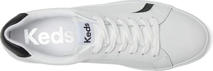 Keds Pursuit Lace Up Women's Shoes White / Black Leather : 6 B - Medium - Image 2