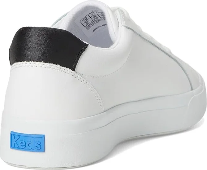 Keds Pursuit Lace Up Women's Shoes White / Black Leather : 6 B - Medium - Image 4