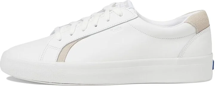 Keds Pursuit Lace Up Women's Shoes White/Blush Leather : 7.5 D - Wide - Image 6