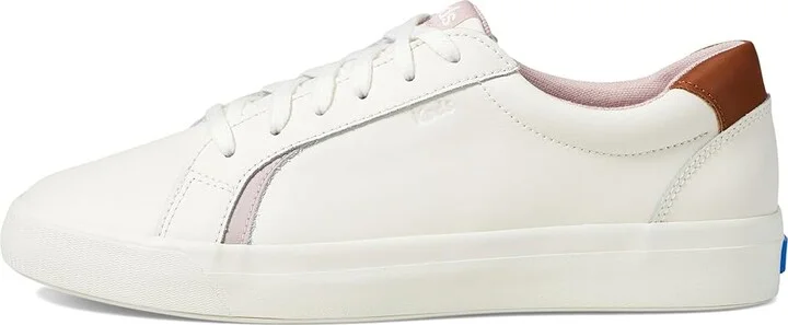 Keds Pursuit Lace Up Women's Shoes White/Cognac Leather : 10 D - Wide - Image 6