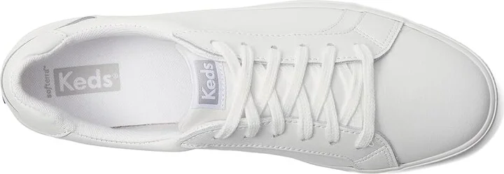 Keds Pursuit Lace Up Women's Shoes White Leather : 9 D - Wide - Image 2