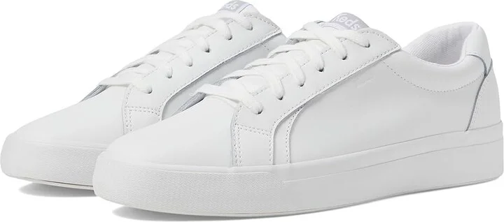 Keds Pursuit Lace Up Women's Shoes White Leather : 9 D - Wide