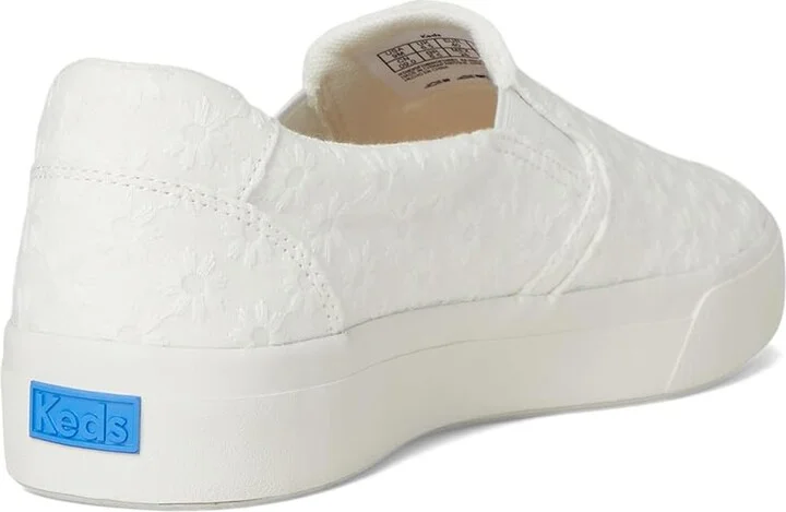 Keds Pursuit Slip On Women's Shoes Snow White Eyelet : 6.5 D - Wide, Textile - Image 4