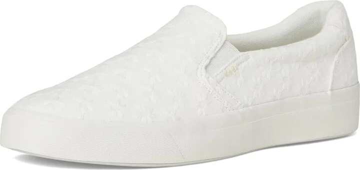 Keds Pursuit Slip On Women's Shoes Snow White Eyelet : 6.5 D - Wide, Textile - Image 5