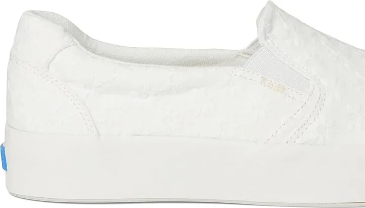Keds Pursuit Slip On Women's Shoes Snow White Eyelet : 6.5 D - Wide, Textile - Image 7